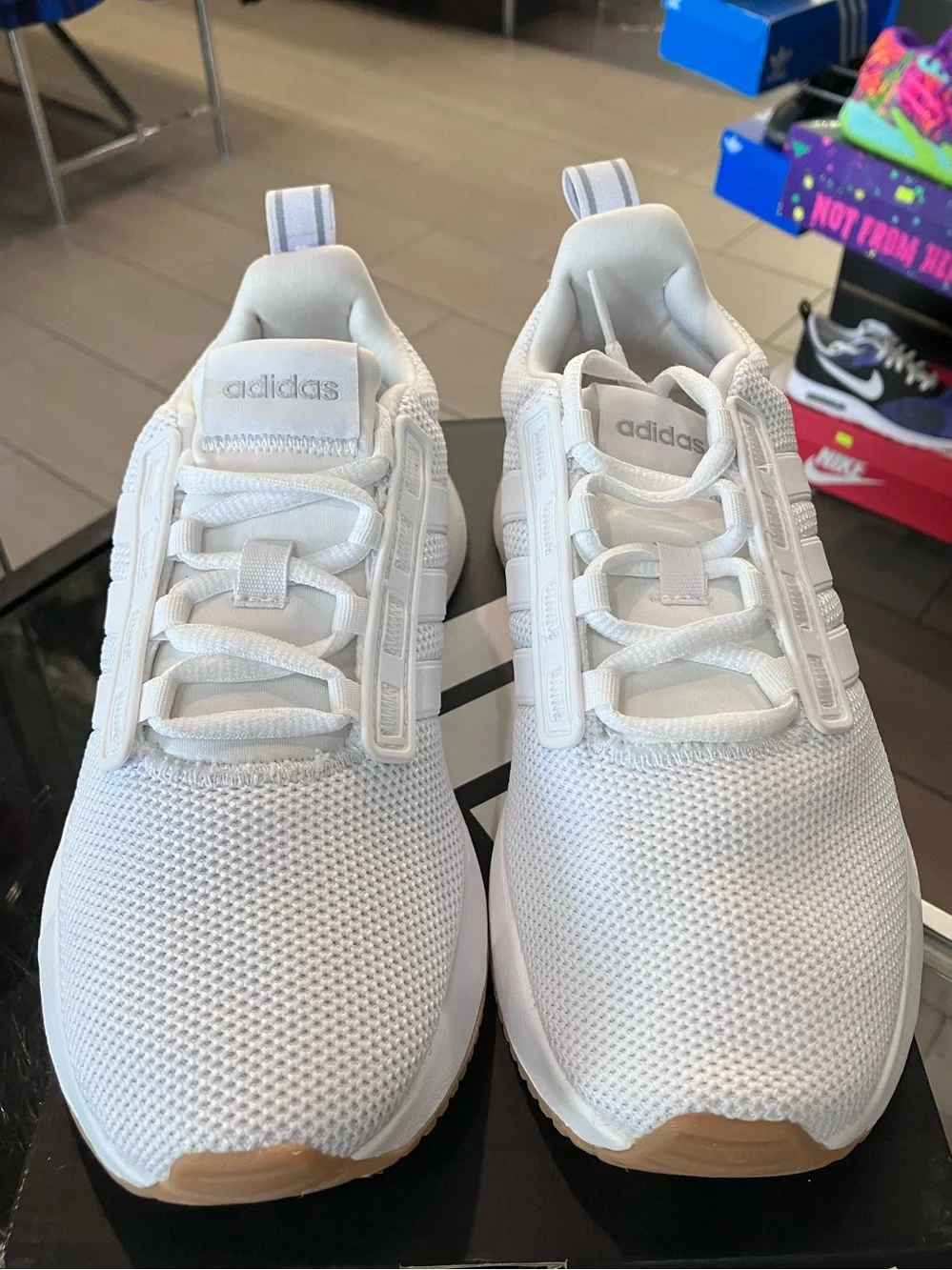Women’s Adidas Racer TR21 White Gum Size 6